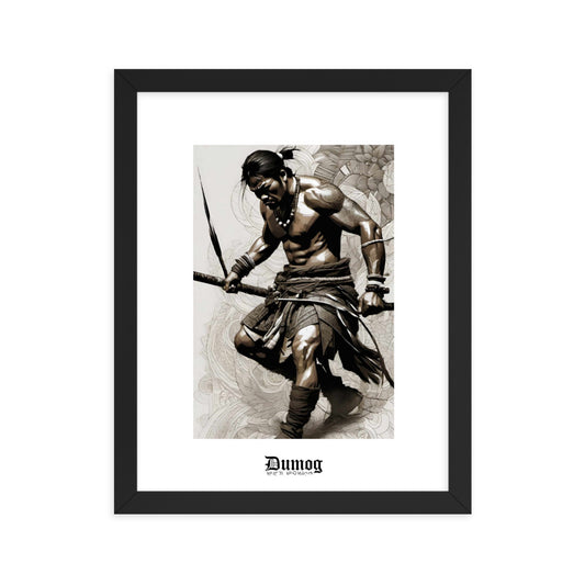 Tribal 5 Framed poster (11" x 14")