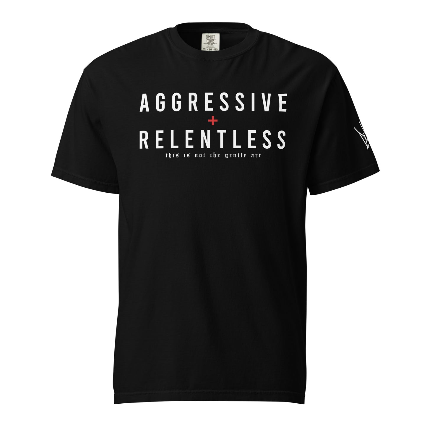 AGGRESSIVE + RELENTLESS heavyweight t-shirt