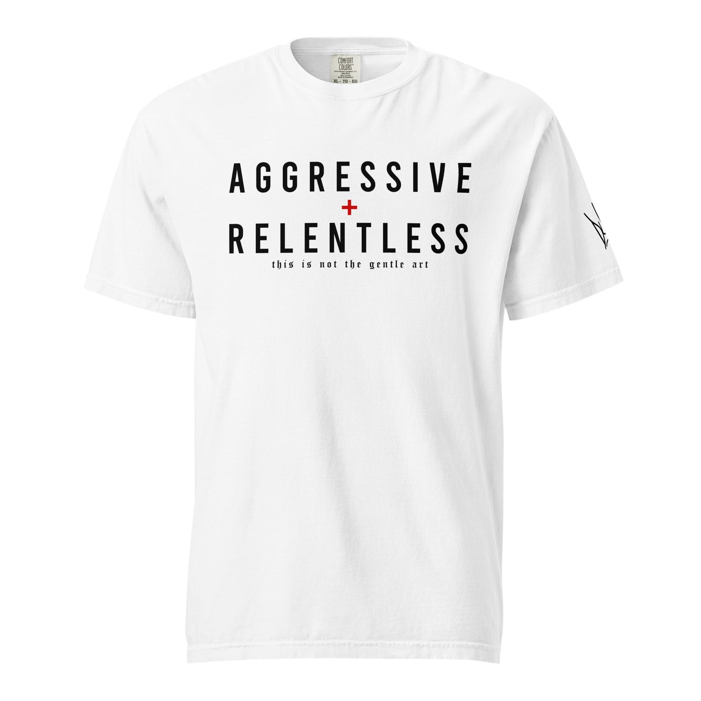 AGGRESSIVE + RELENTLESS heavyweight t-shirt